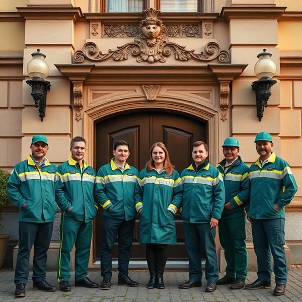 Tým techniků Krejčí & Kučera před budovou v Olomouci